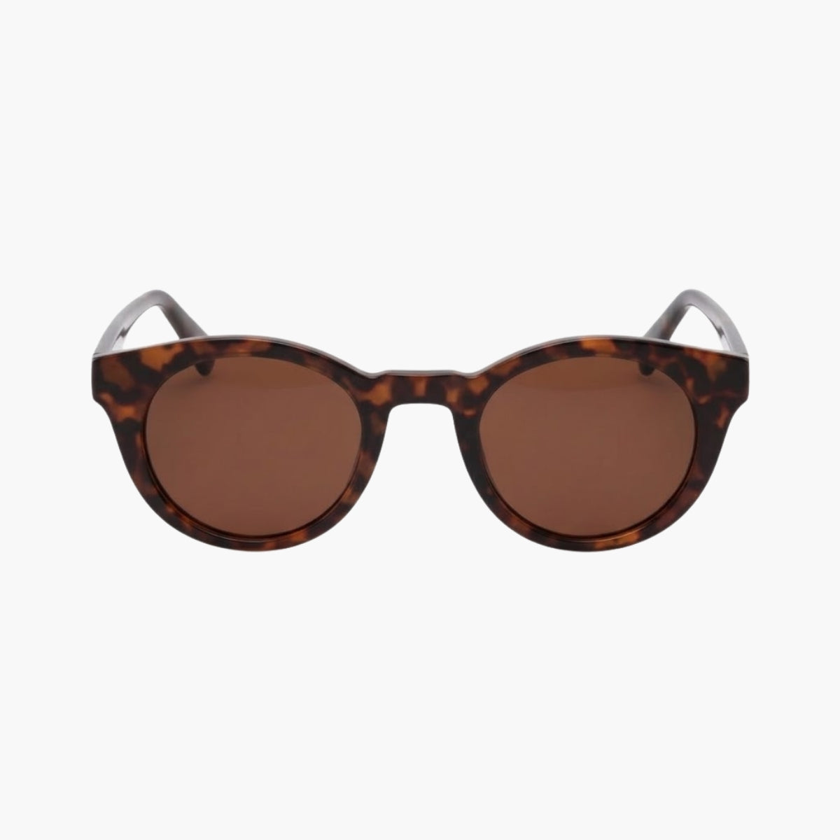Lunettes de soleil écaille marron forme pantos