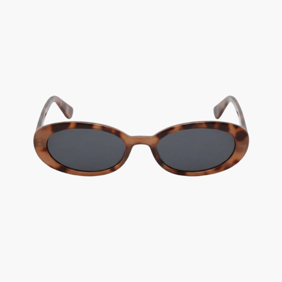 Lunettes de soleil écaille beige forme ovale