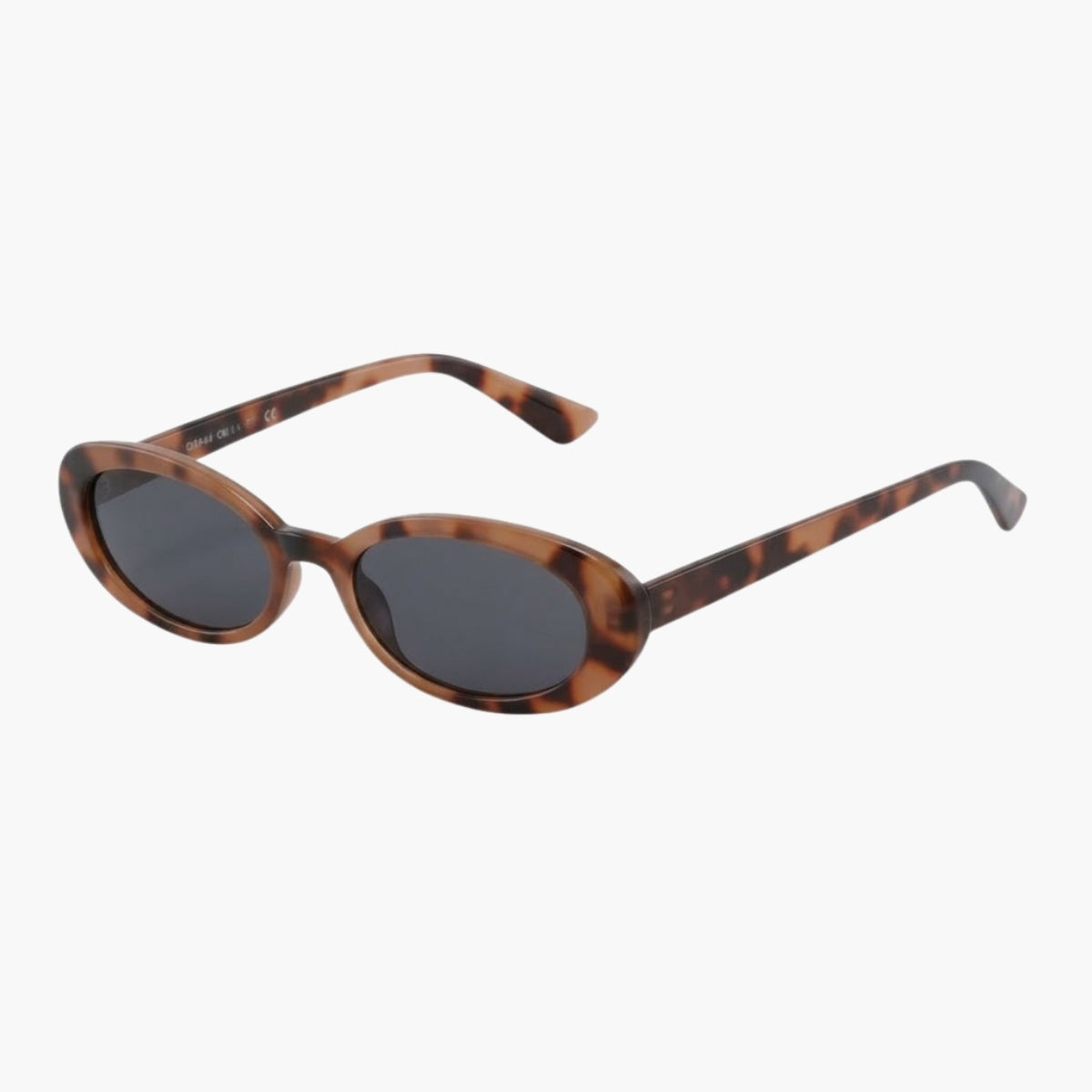Lunettes de soleil écaille beige forme ovale