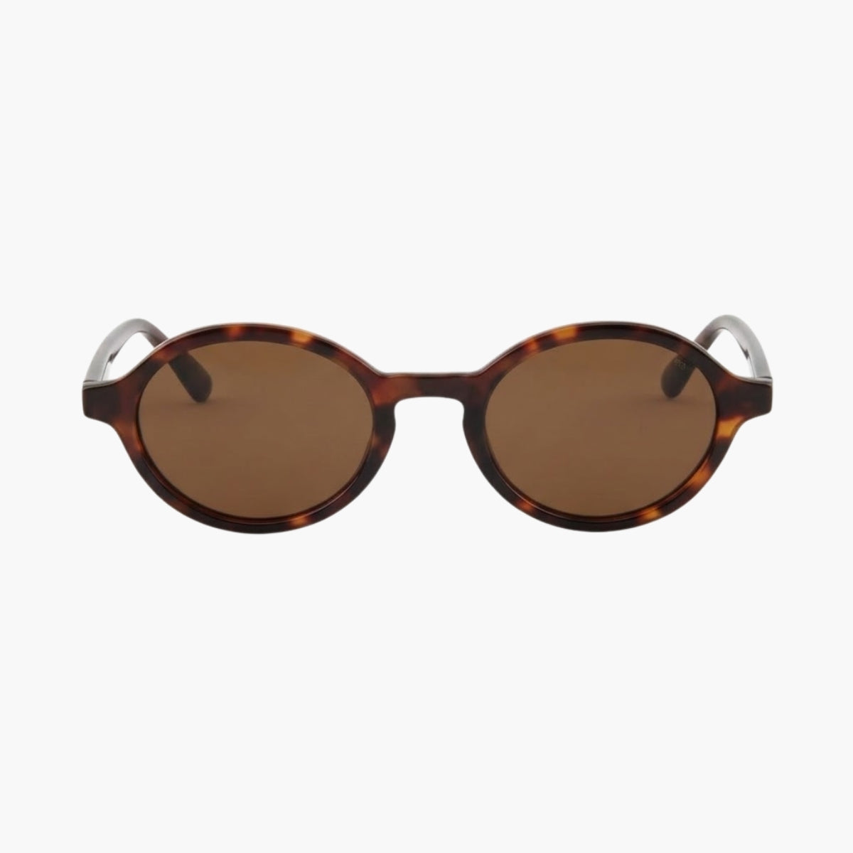 Lunettes de soleil écaille marron forme ovale