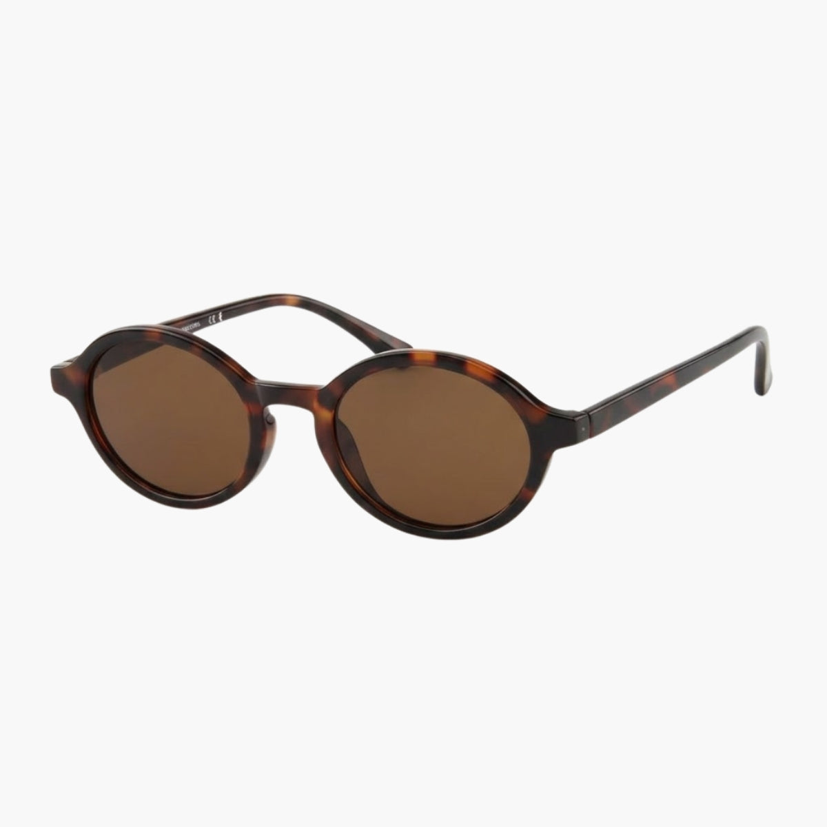 Lunettes de soleil écaille marron forme ovale