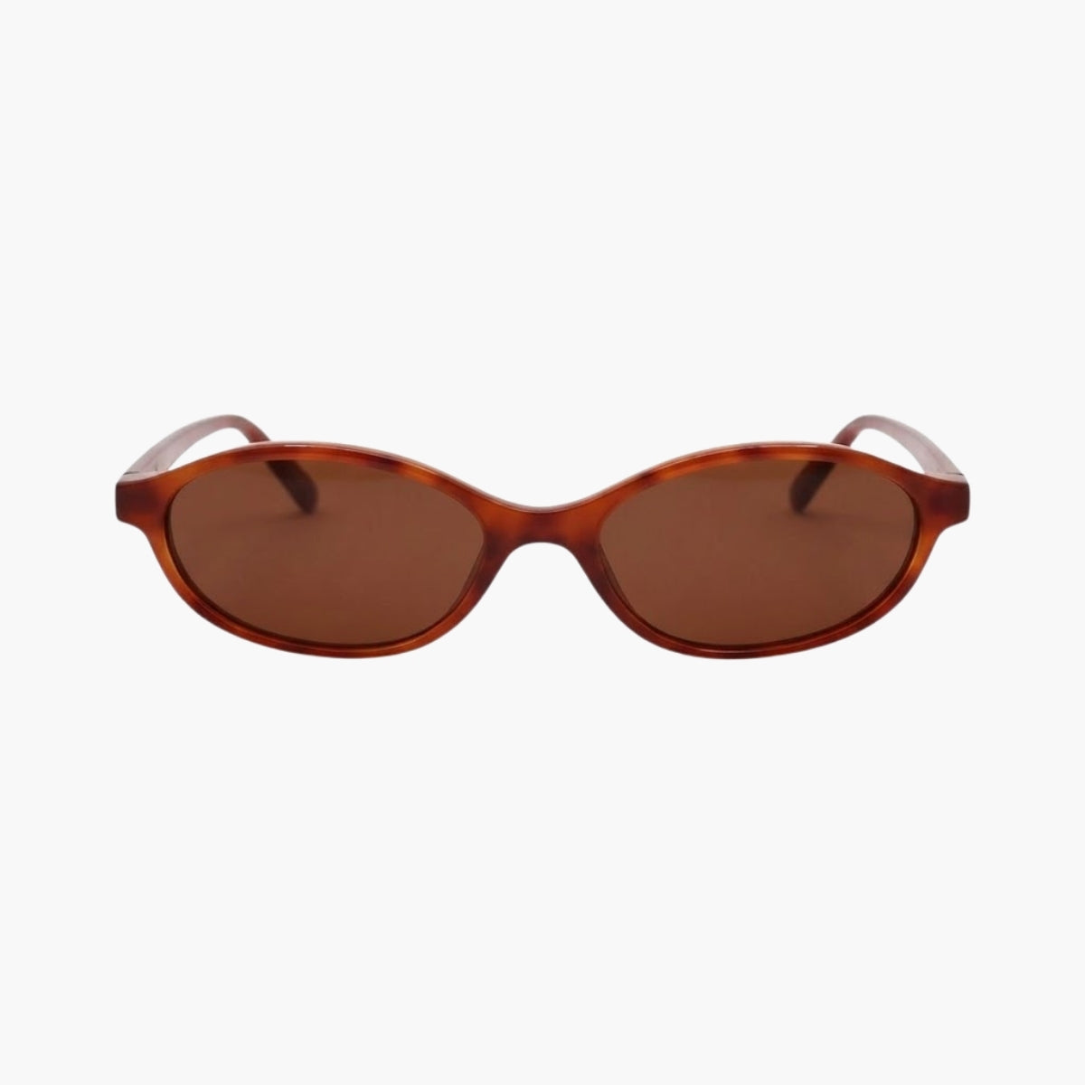 Lunettes de soleil orange écaille forme ovale