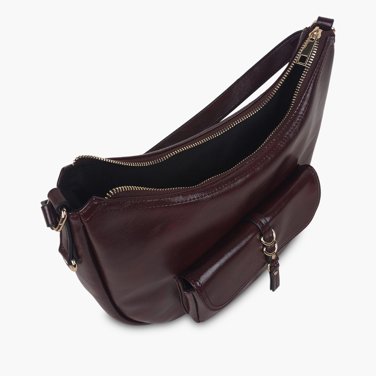 Sac porté épaule bordeaux