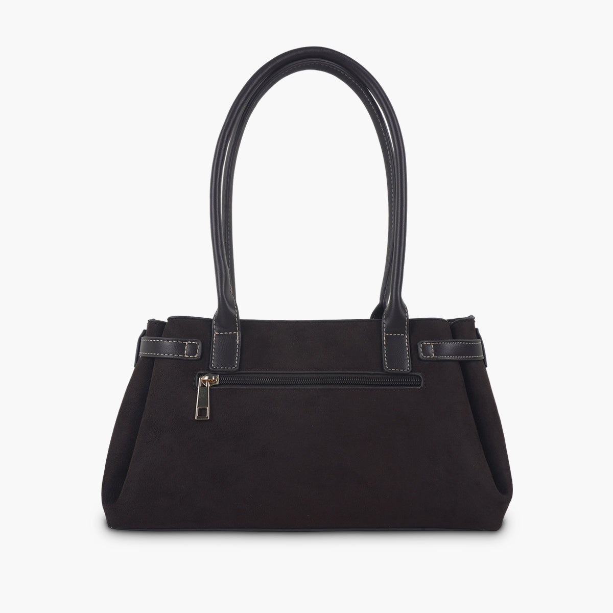 Sac porté épaule bimatière marron