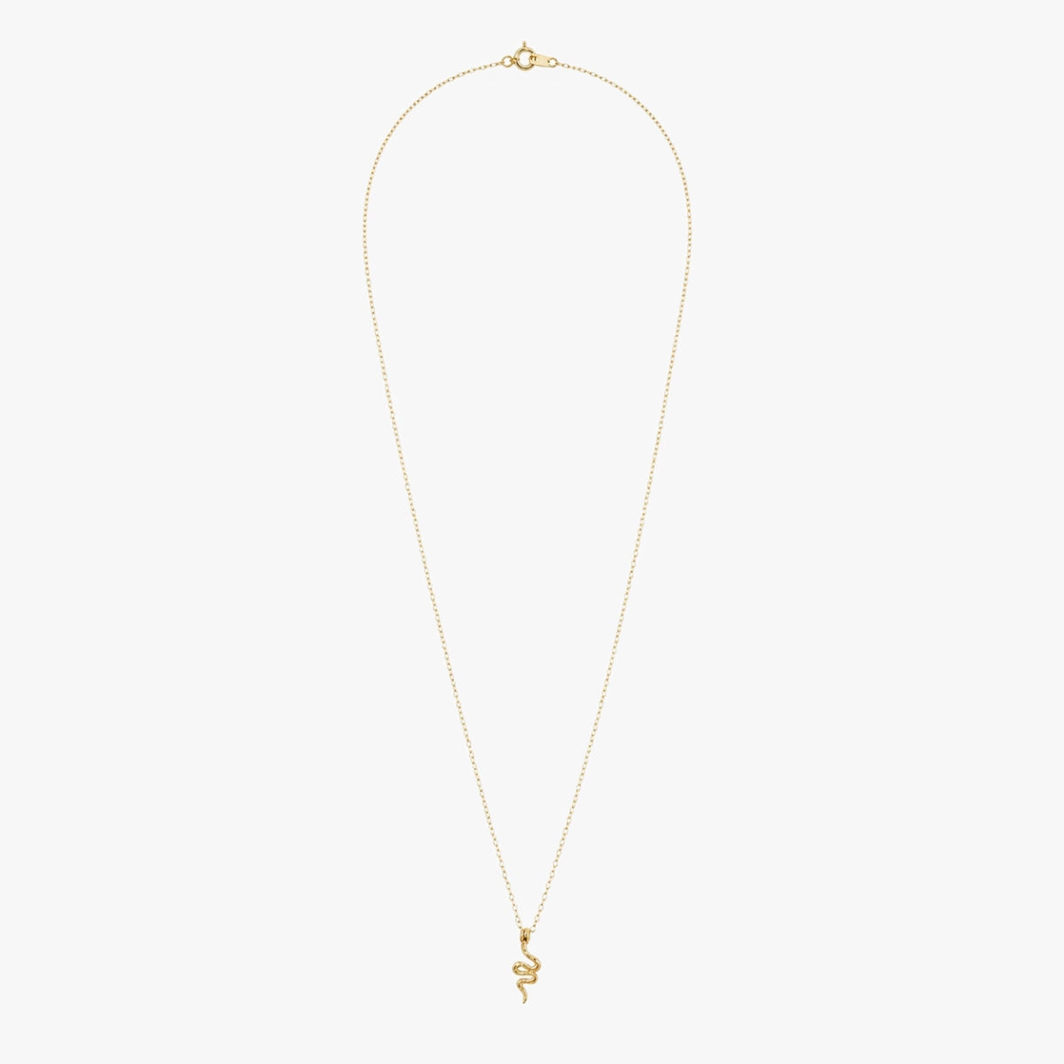 Collier pendentif serpent argent 925 doré