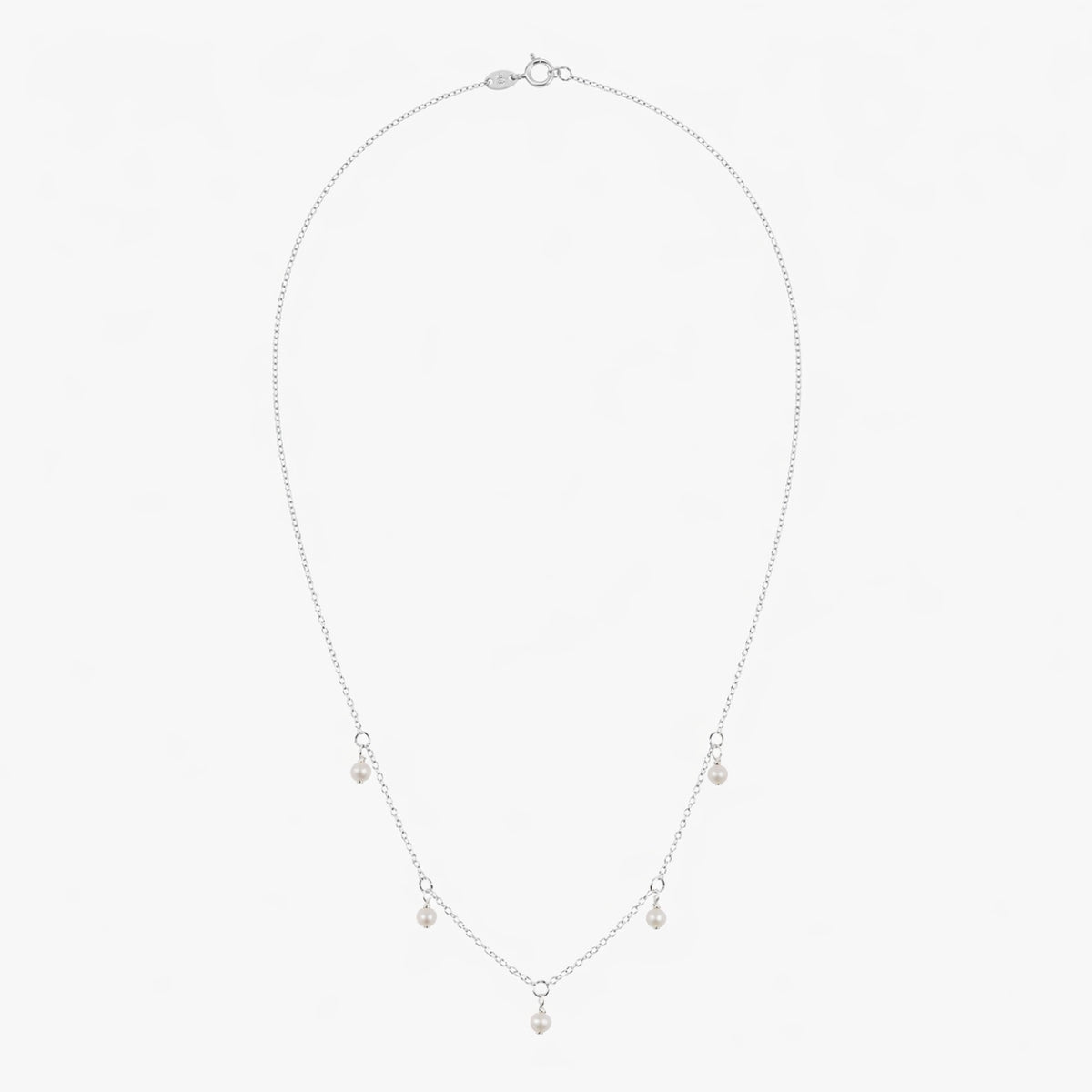 Collier en argent 925 et perles nacrées