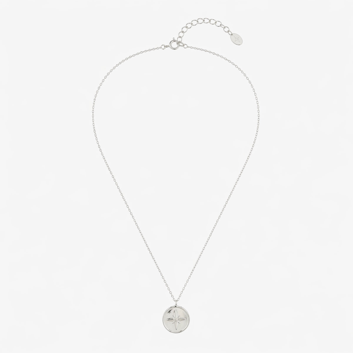 Collier médaille étoile Argent Garanti
