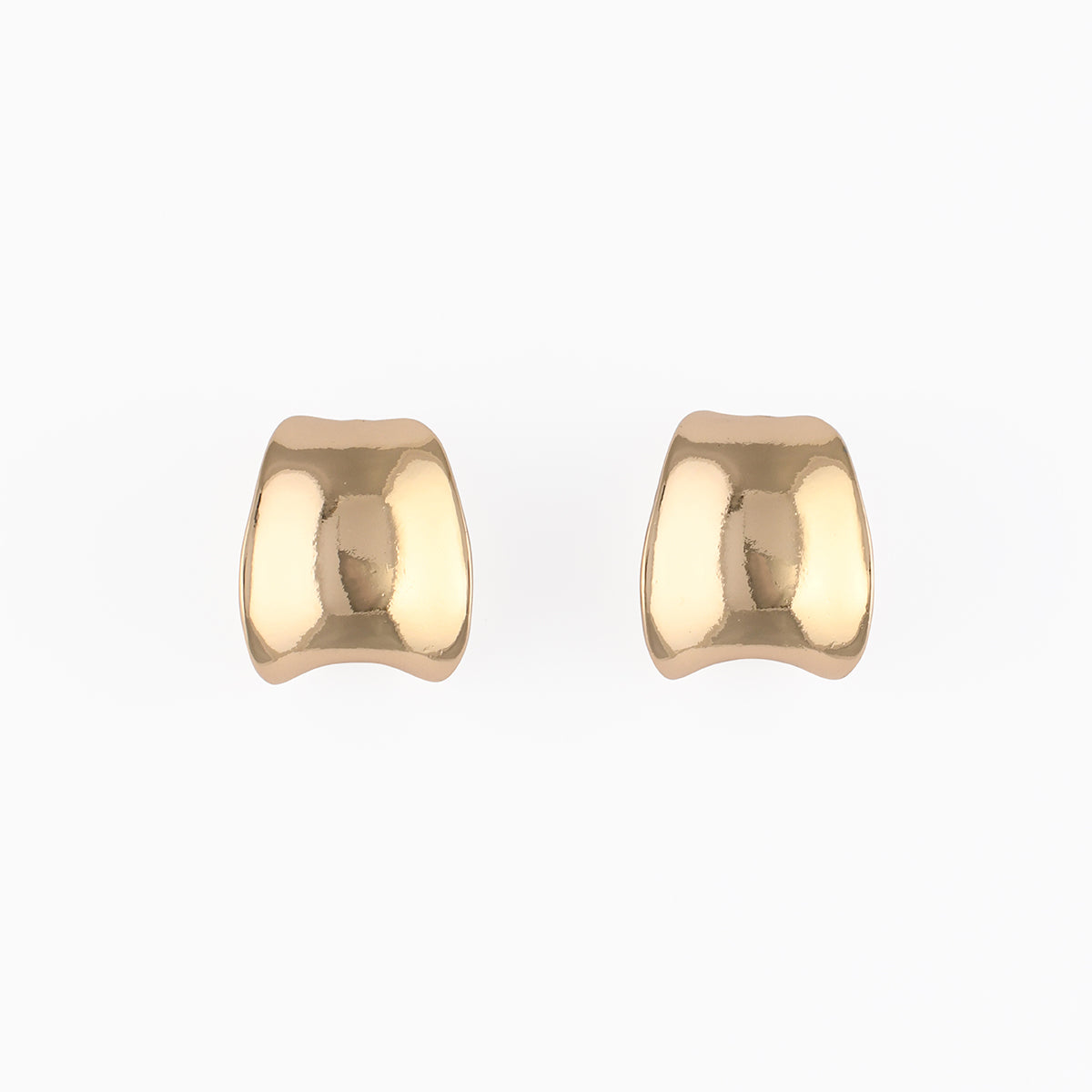 Boucles d'oreilles créoles larges dorées