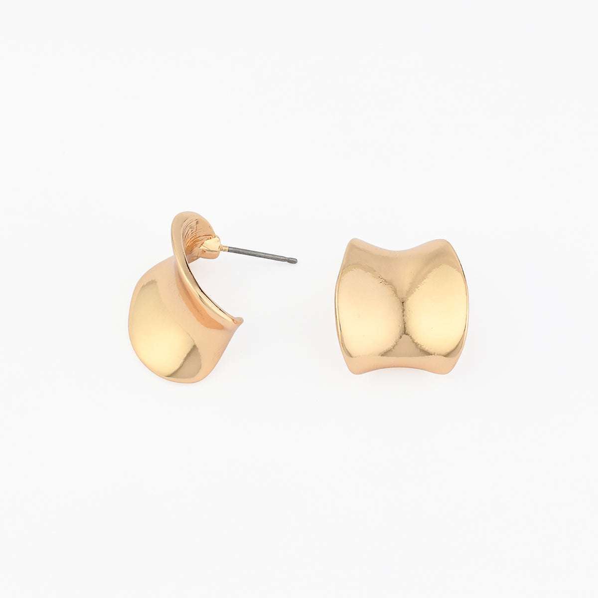 Boucles d'oreilles créoles larges dorées