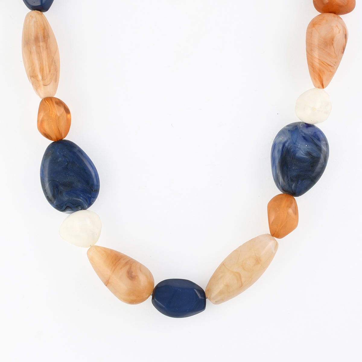Collier perles multicolores