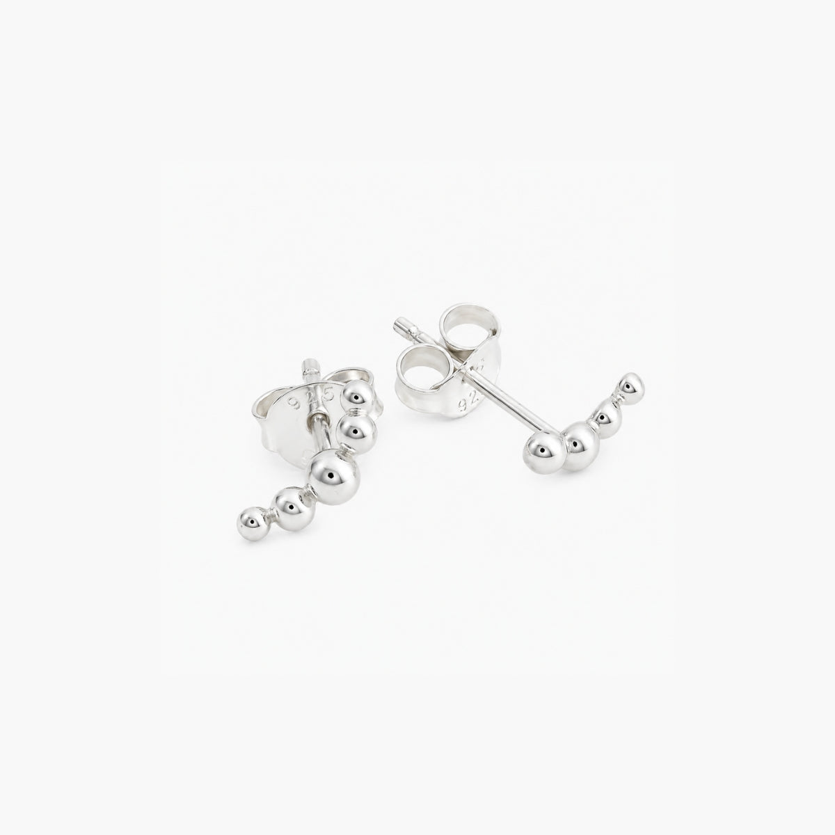 Puces d'oreilles boules argent 925