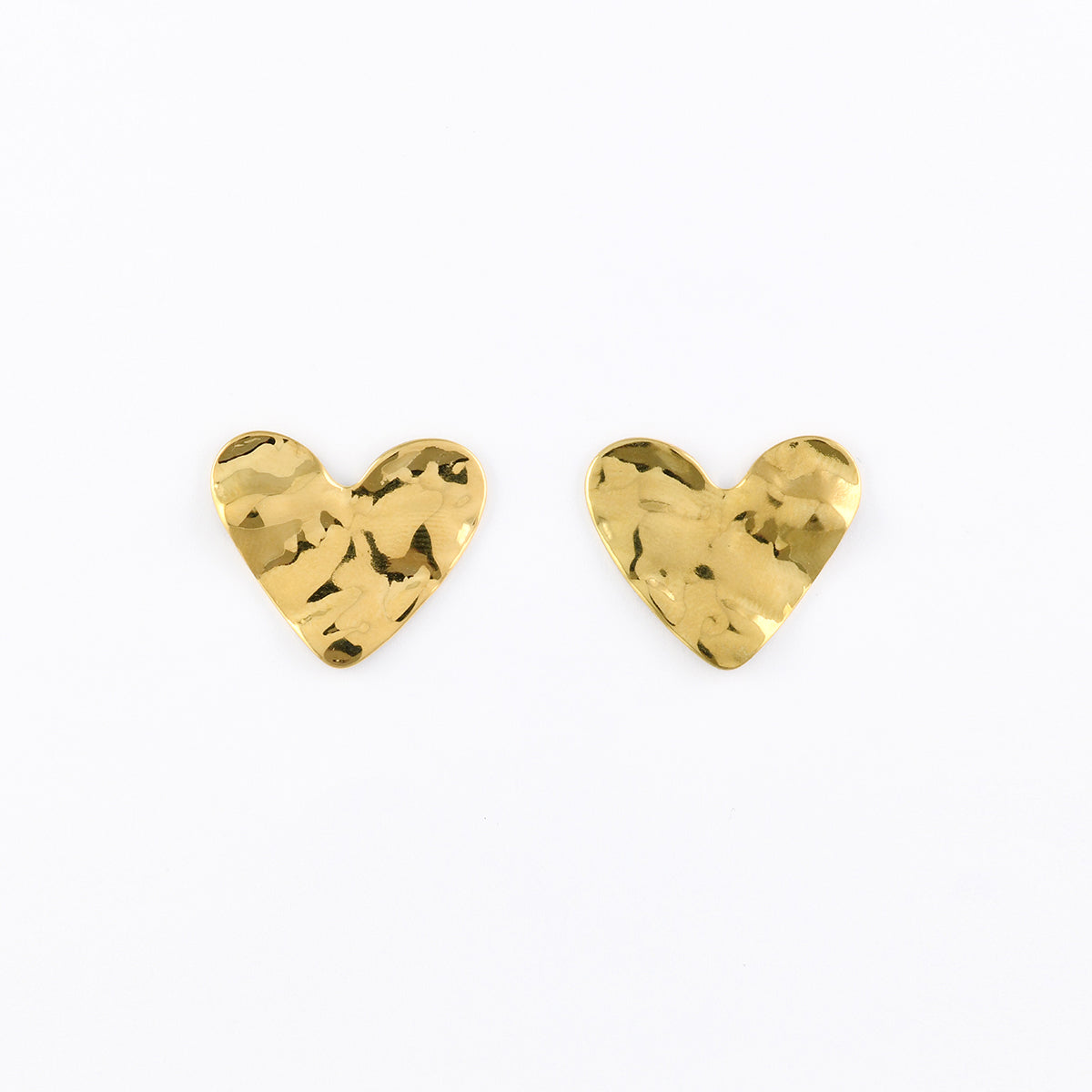 Boucles d'oreilles cœurs acier inoxydable