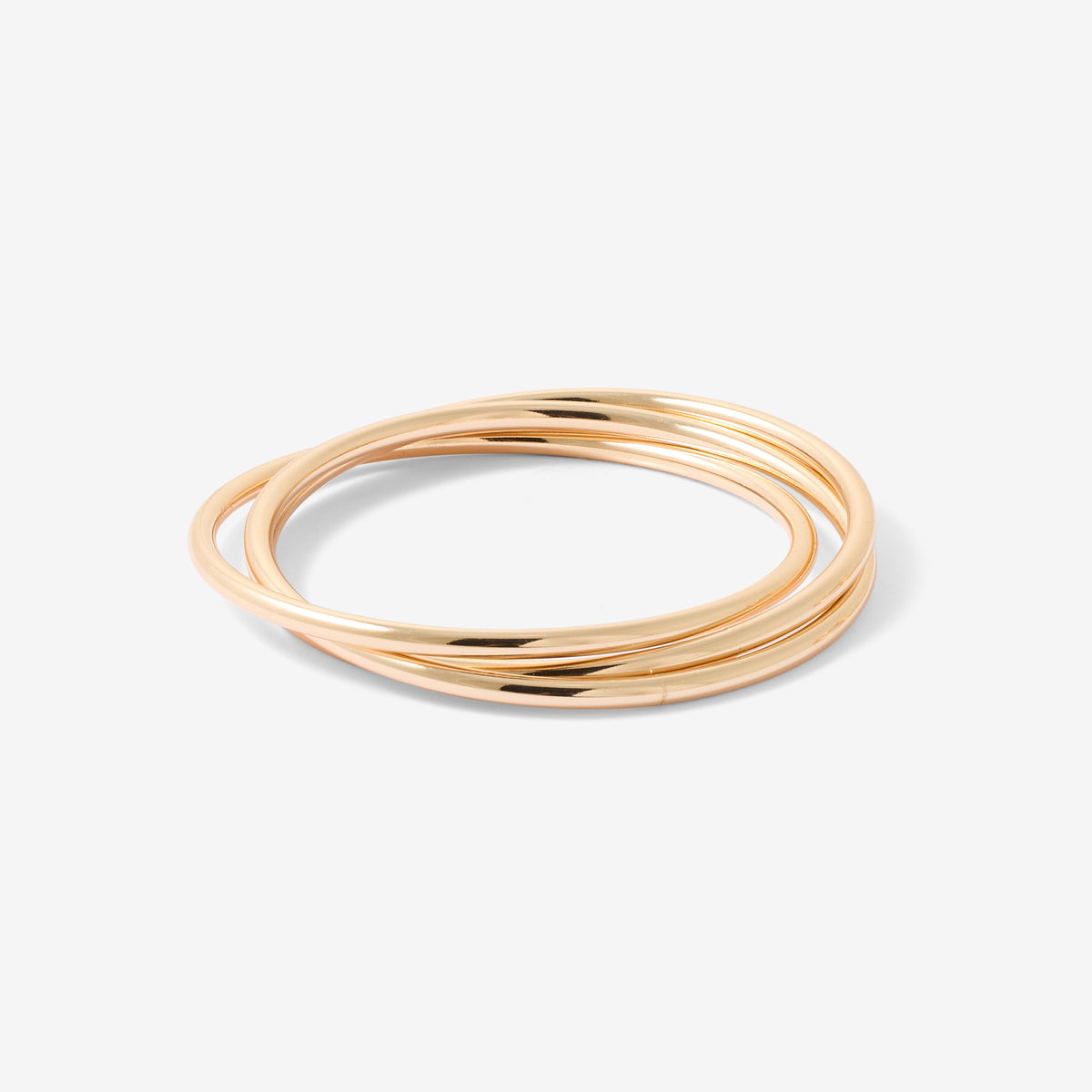 Set de 3 joncs entremêlés dorés