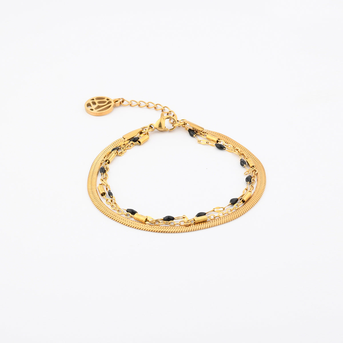 Bracelet multi chaînes en acier inoxydable