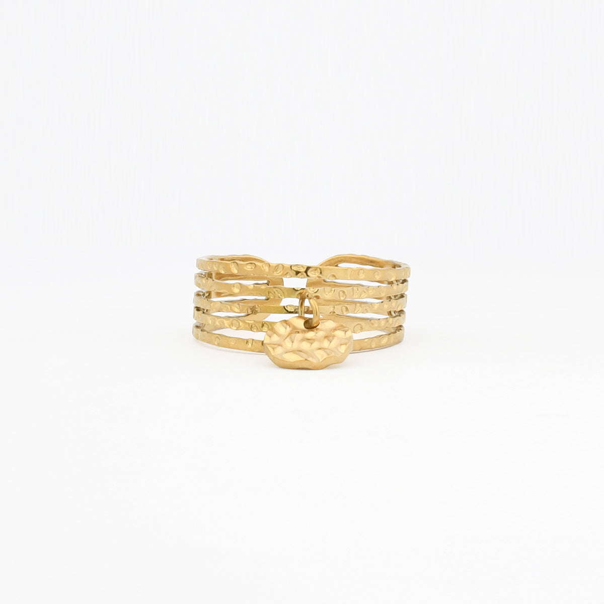 Bague pampille en acier inoxydable