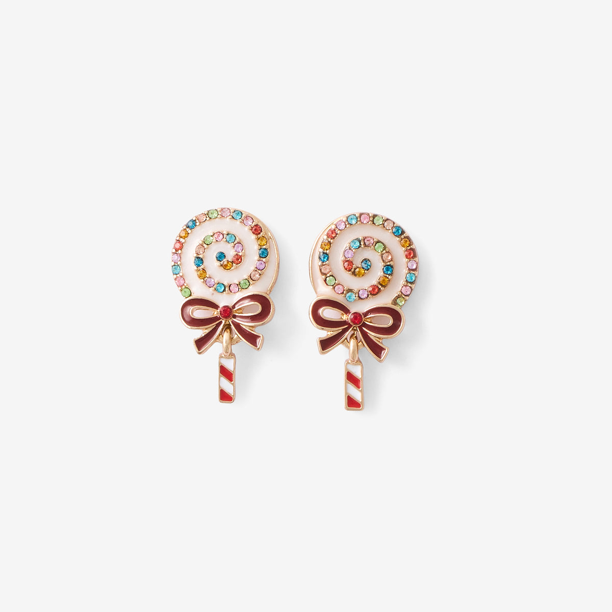 Boucles d'oreilles sucette de Noël