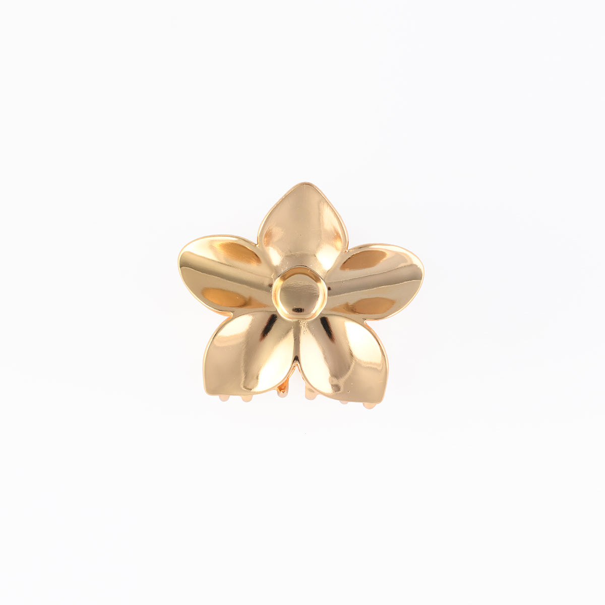 Pince à cheveux fleur dorée