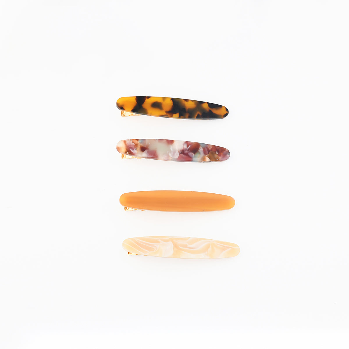 Set de 4 barrettes multicolore