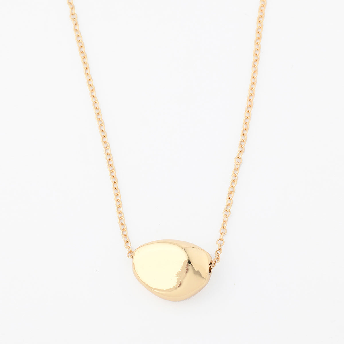 Collier pendentif galet - Collection Recyclée