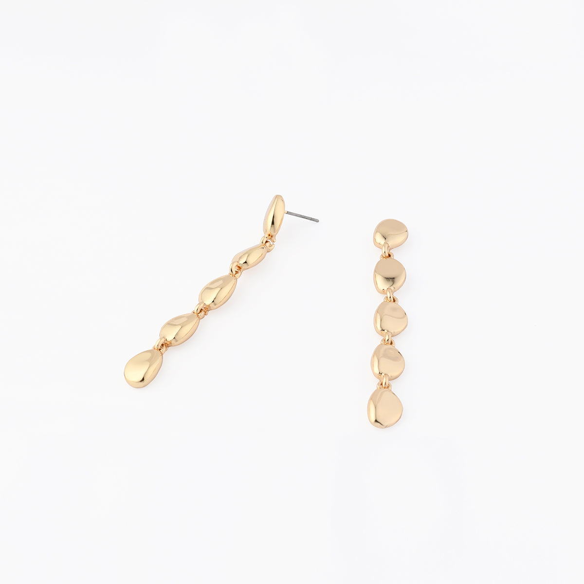 Boucles d'oreilles longues galets - Collection Recyclée