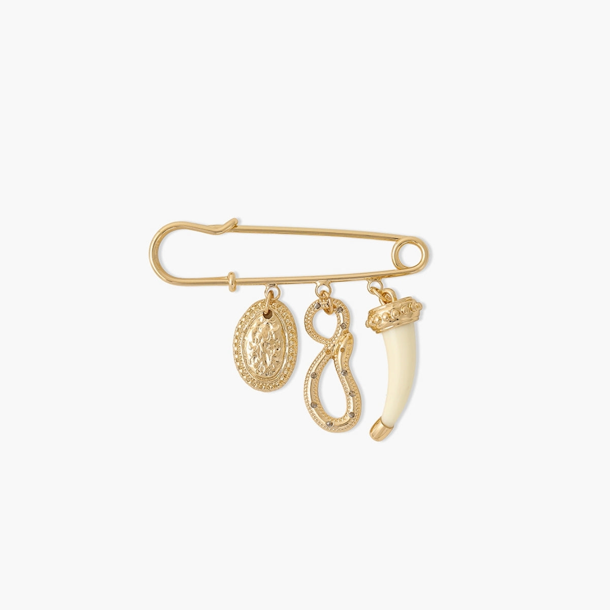 Broche épingle avec charms