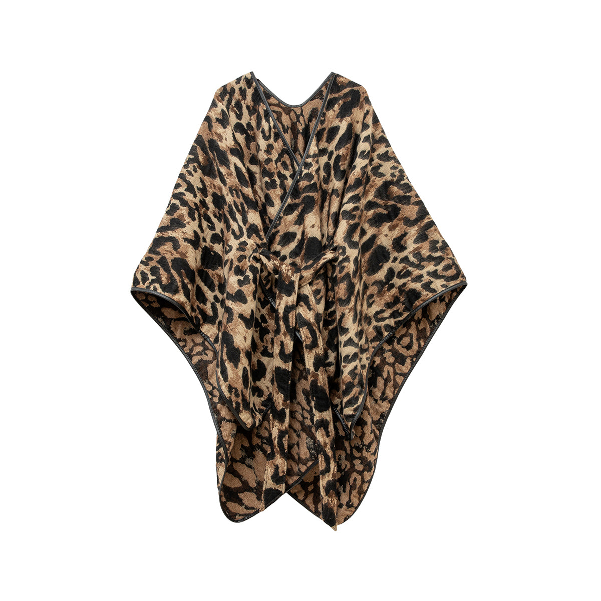 Poncho motif léopard