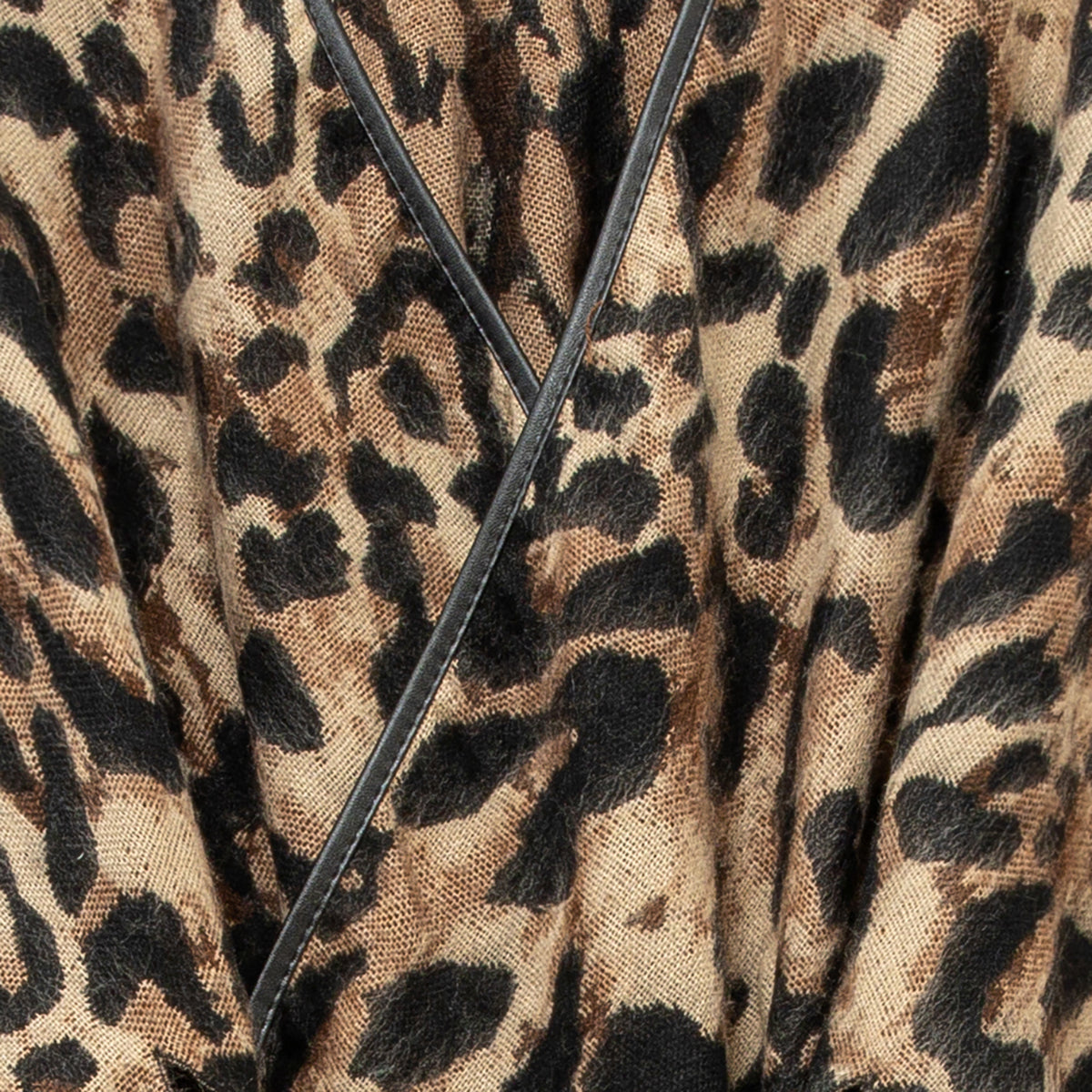 Poncho motif léopard