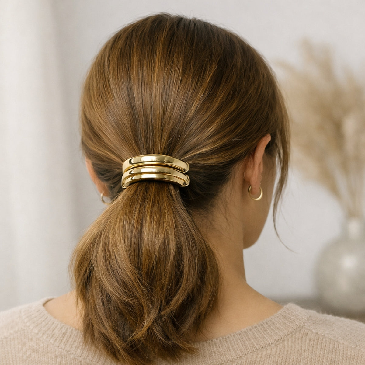 Set de 2 élastiques avec piécettes dorées