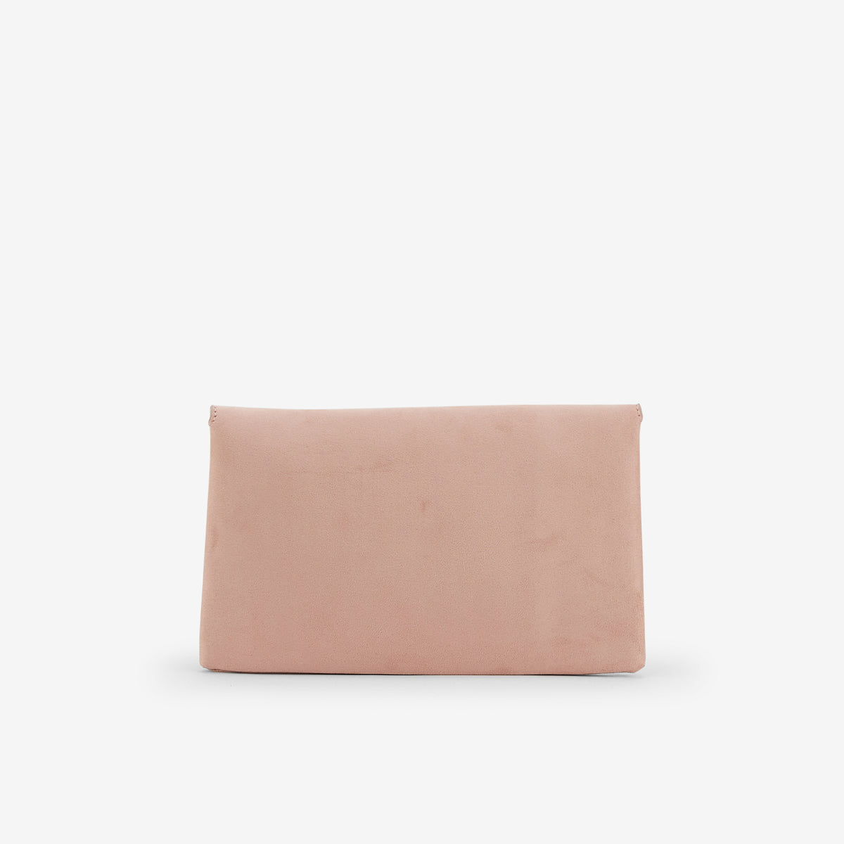 Pochette rose en suédine