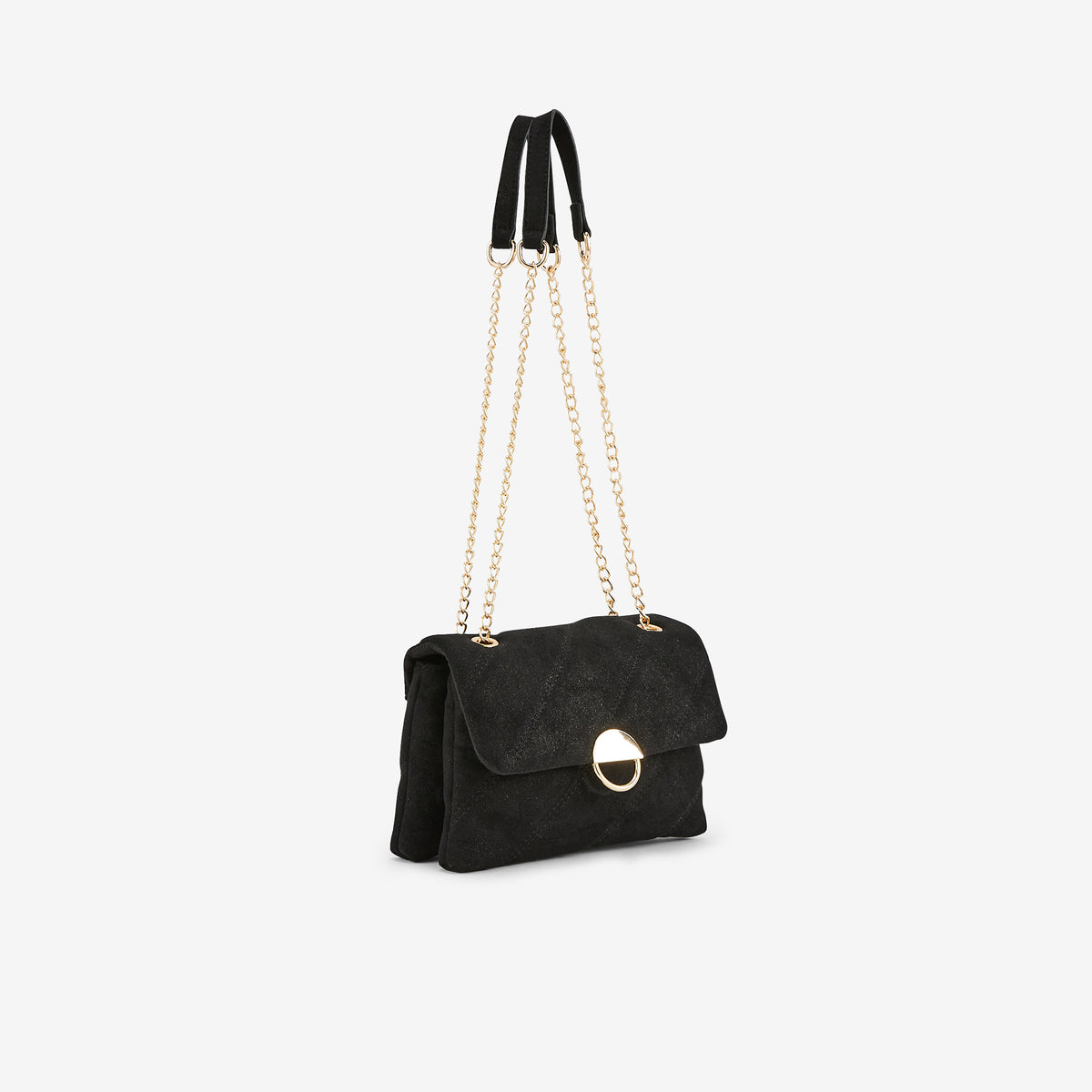 Sac à bandoulière noir matelassé