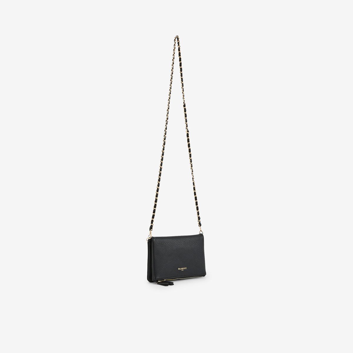 Pochette de voyage noire effet grainé