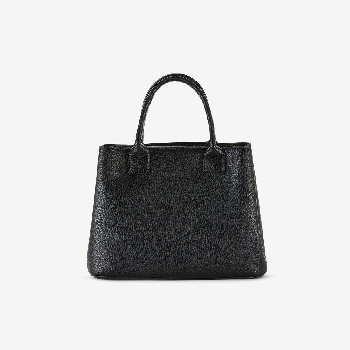 Sac porté main effet grainé noir