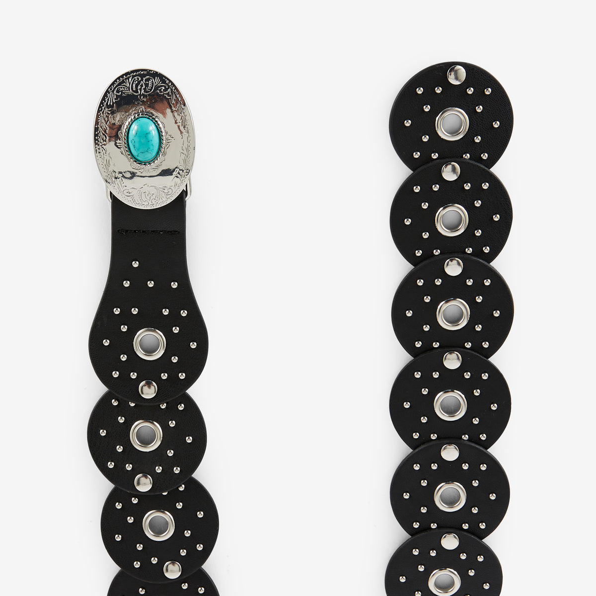 Ceinture noire cloutée
