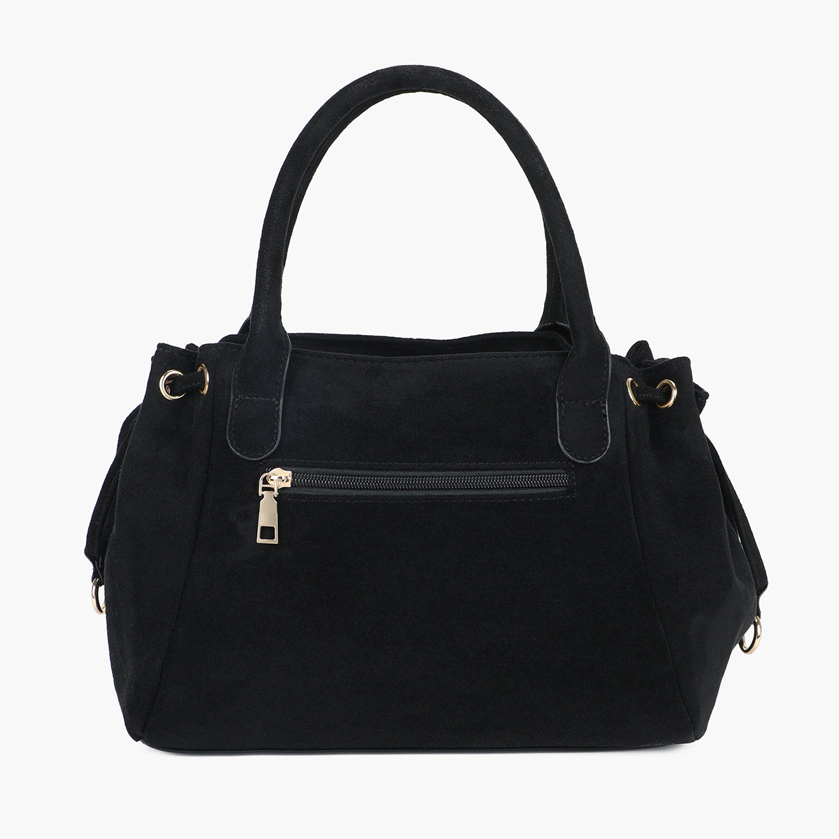 Sac bowling en suédine noire