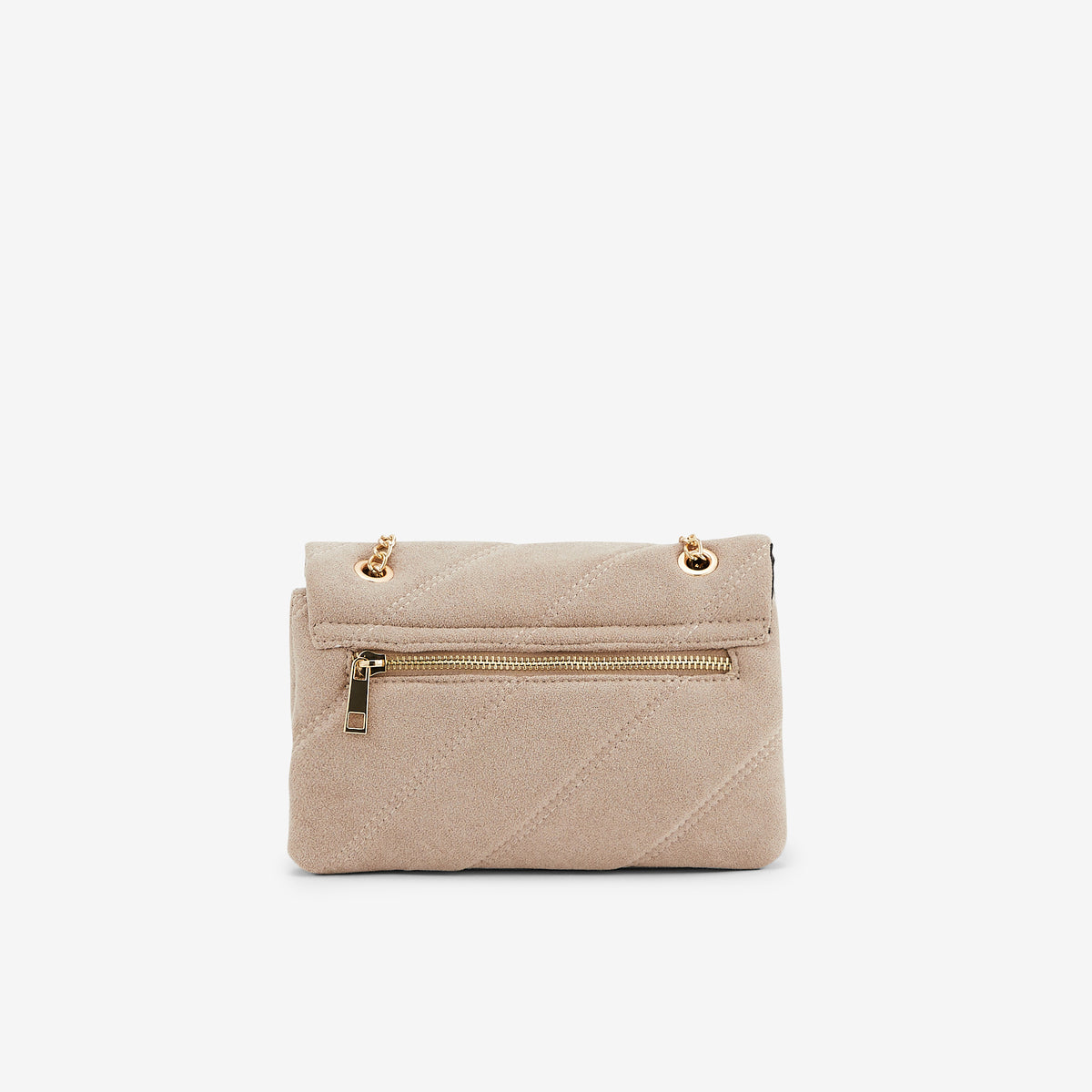 Sac à bandoulière taupe matelassé
