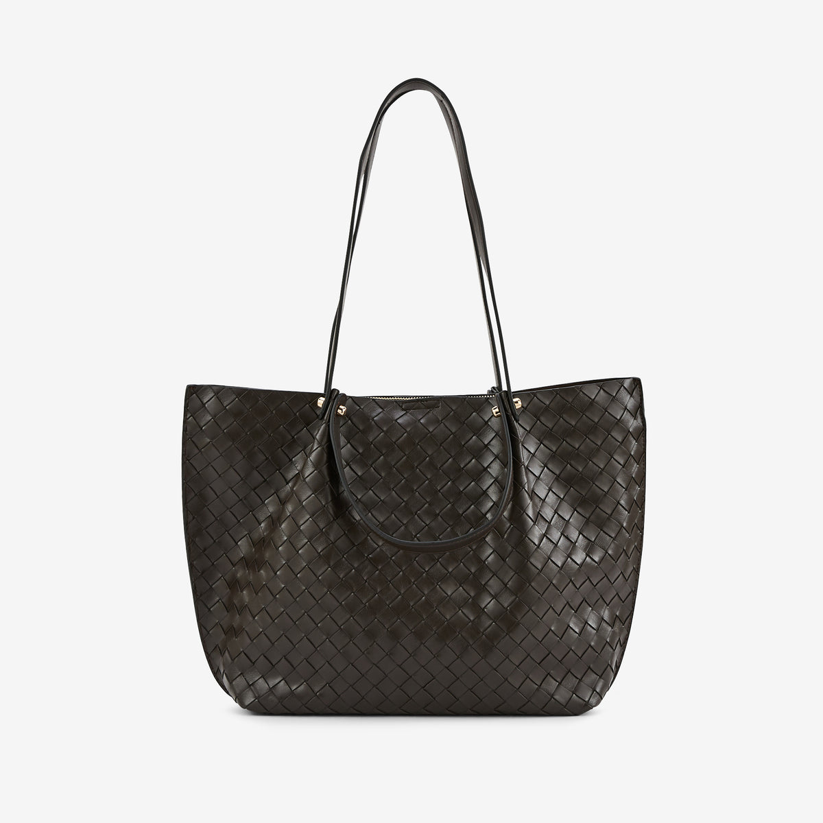 Sac cabas tressé marron