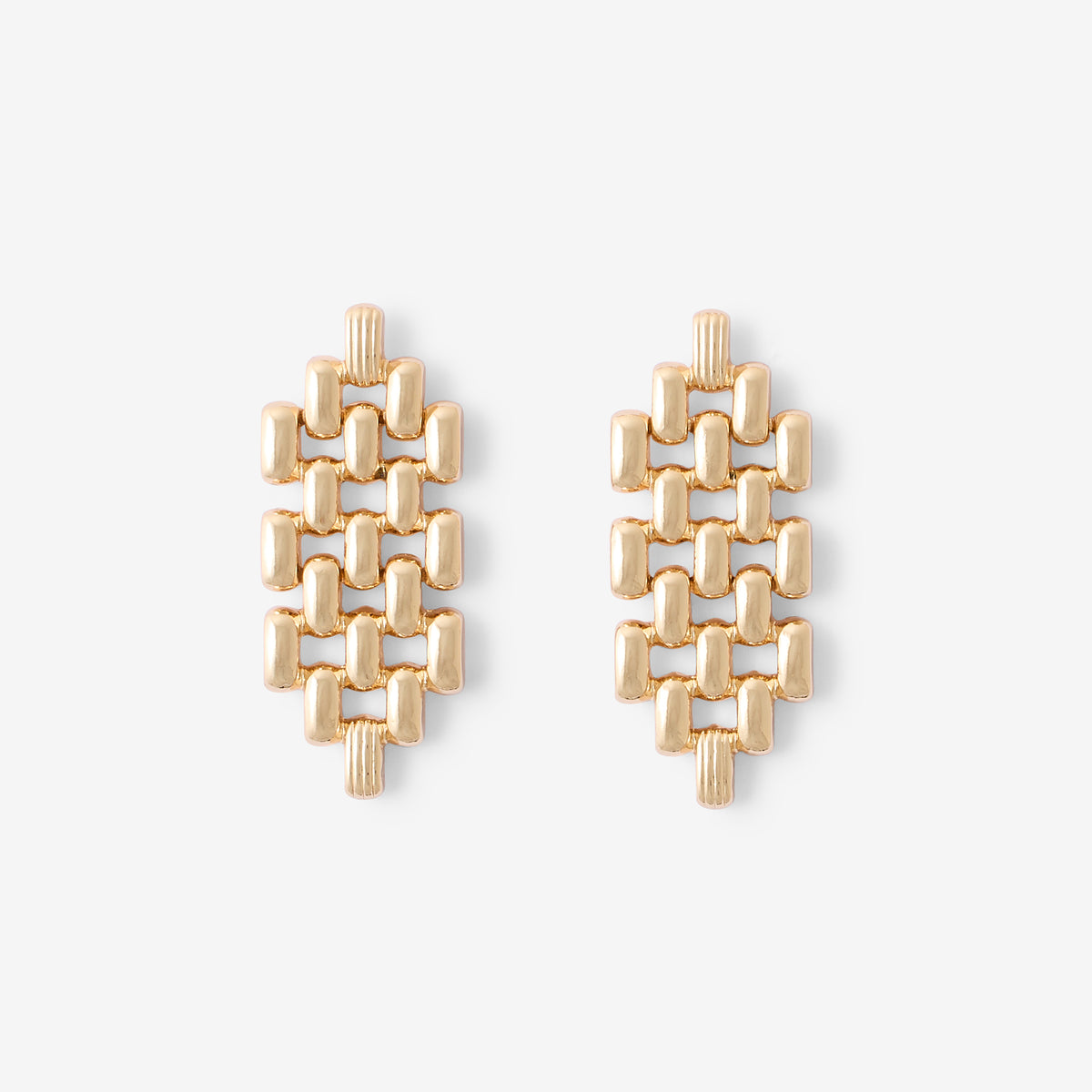 Boucles d’oreilles à maillons dorés
