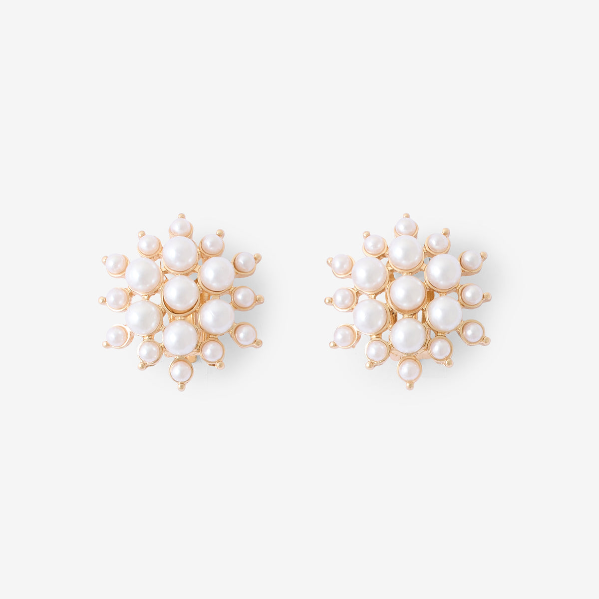 Clips d'oreilles multi perles