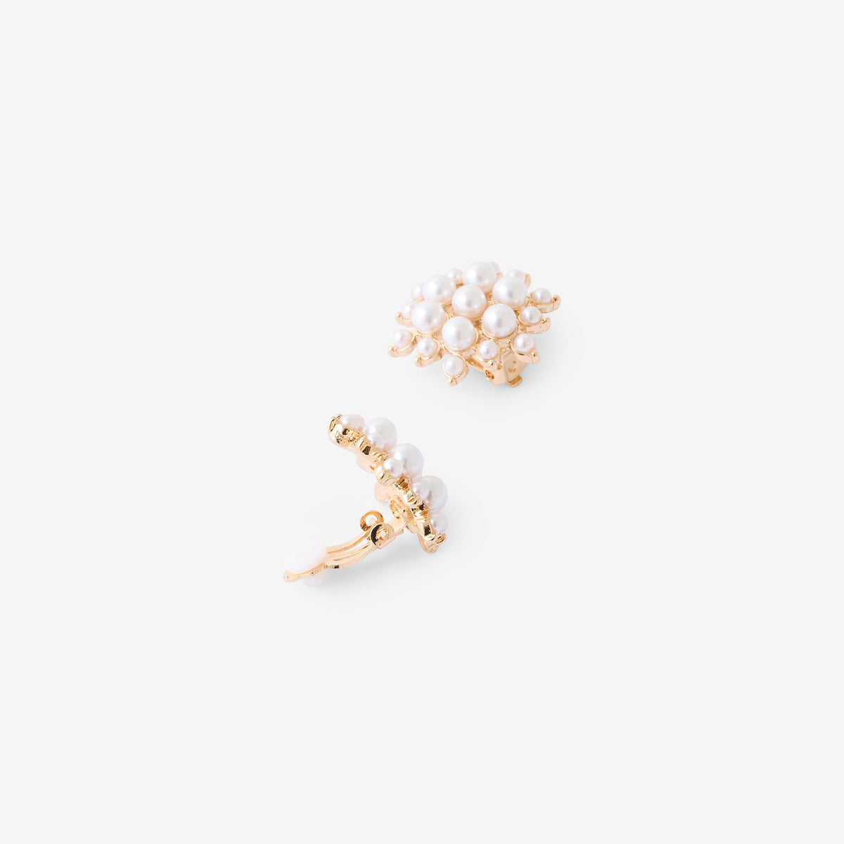 Clips d'oreilles multi perles