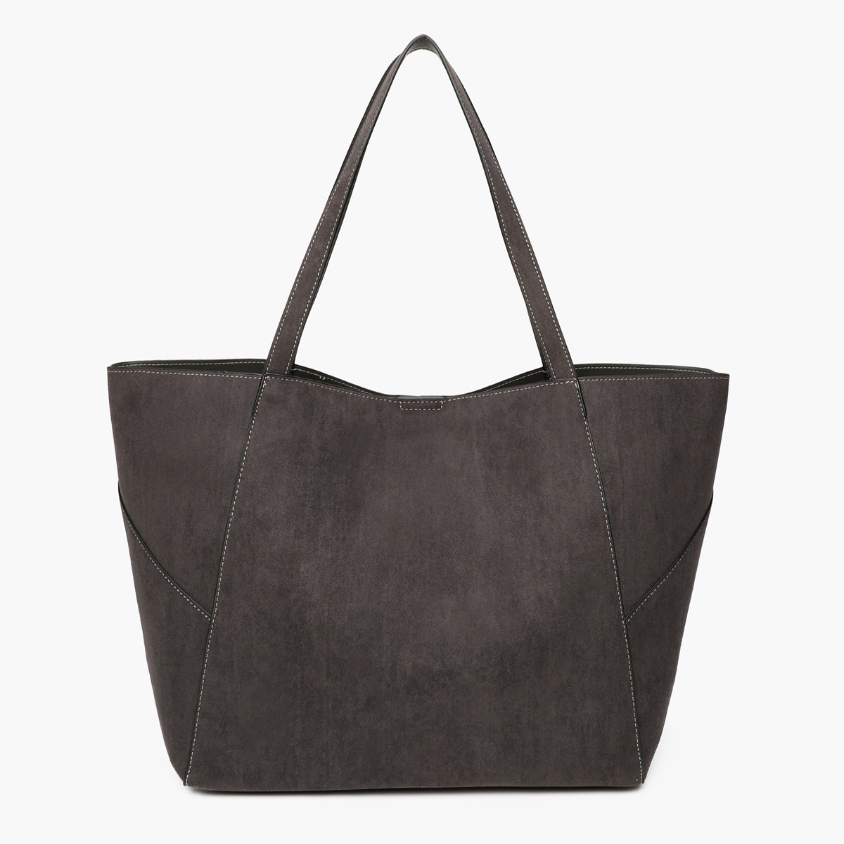 Grand sac cabas gris