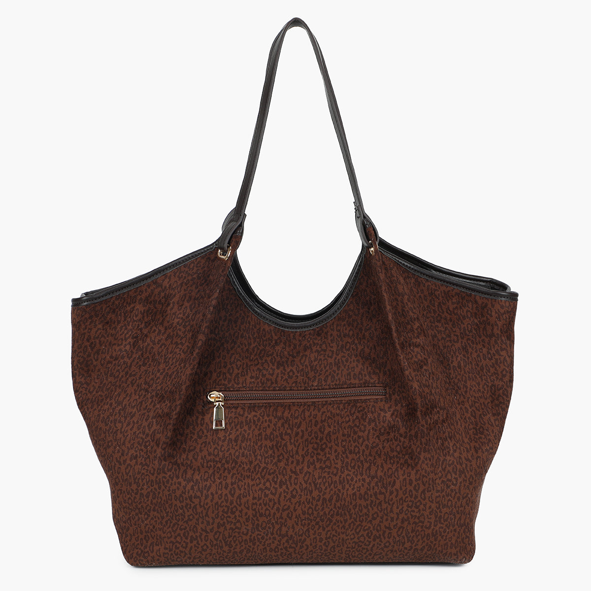 Grand sac cabas imprimé léopard