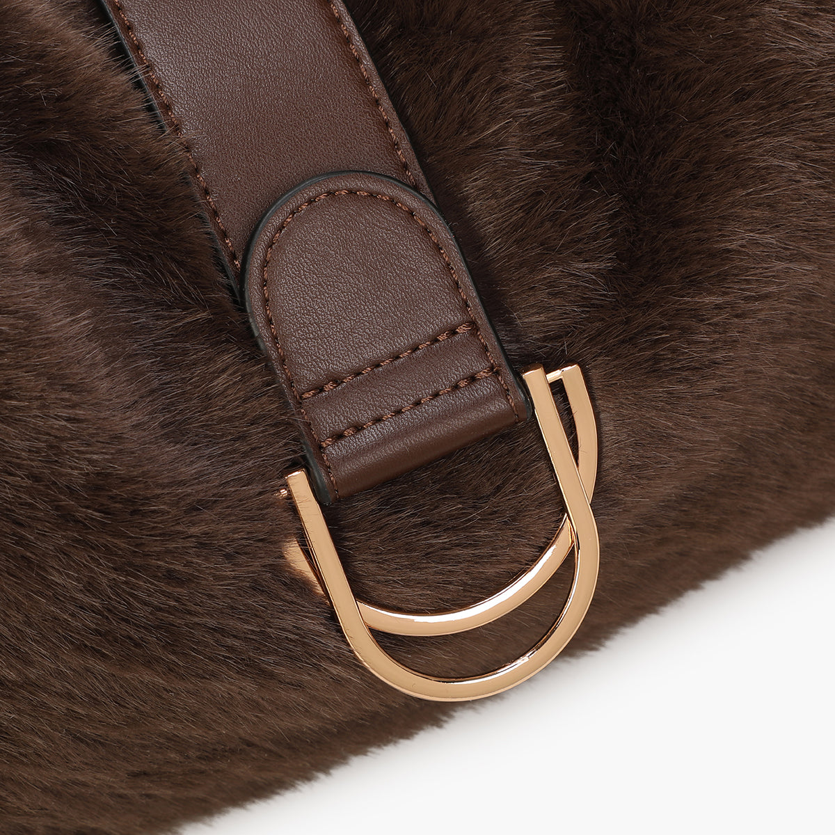 Sac hobo texturé marron