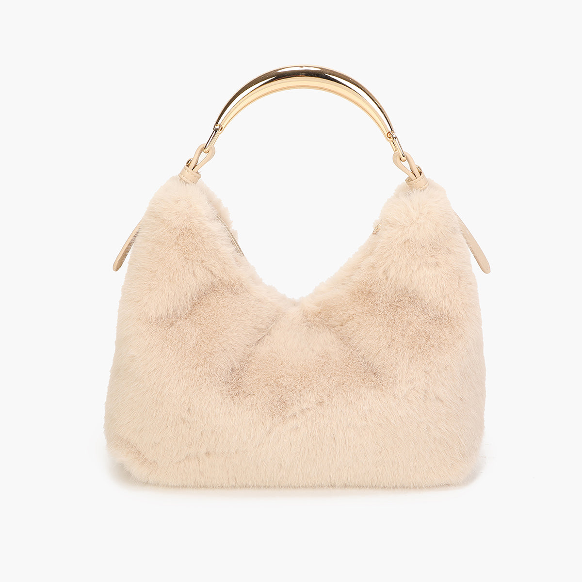 Sac hobo texturé écru