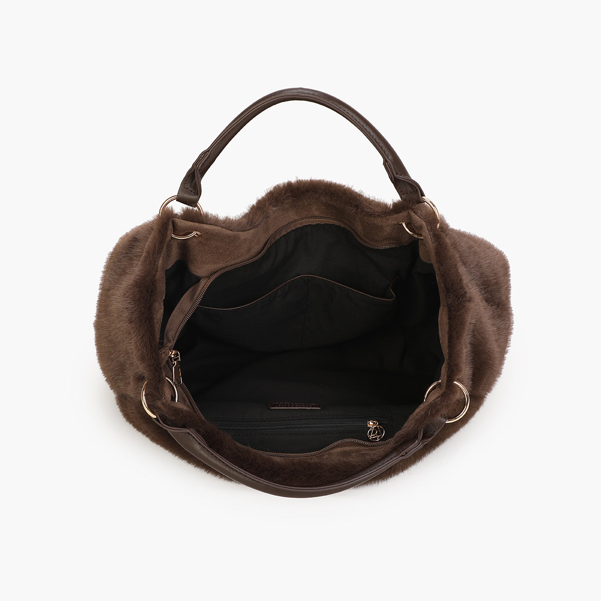 Sac hobo texturé marron
