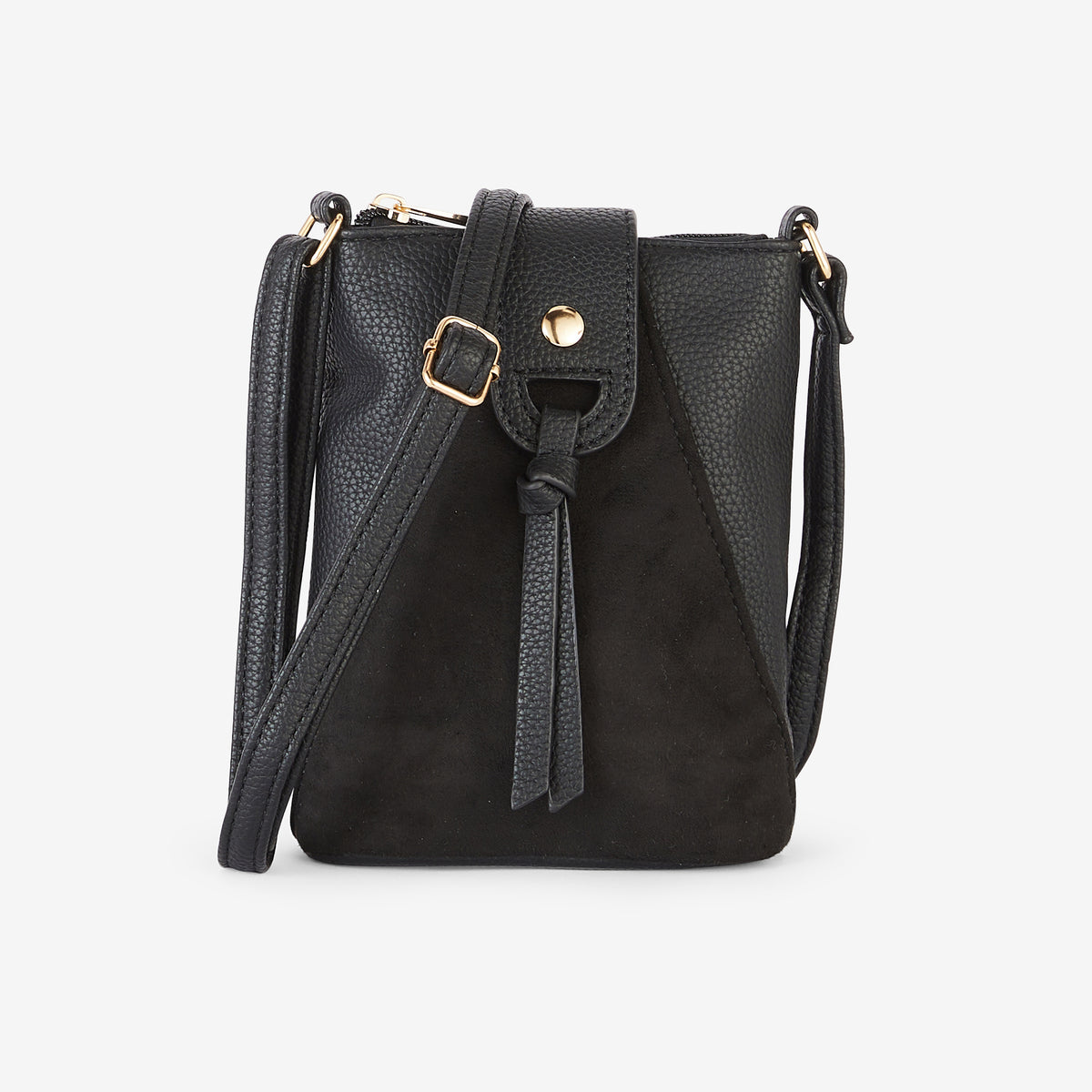 Pochette de téléphone bi matière noire