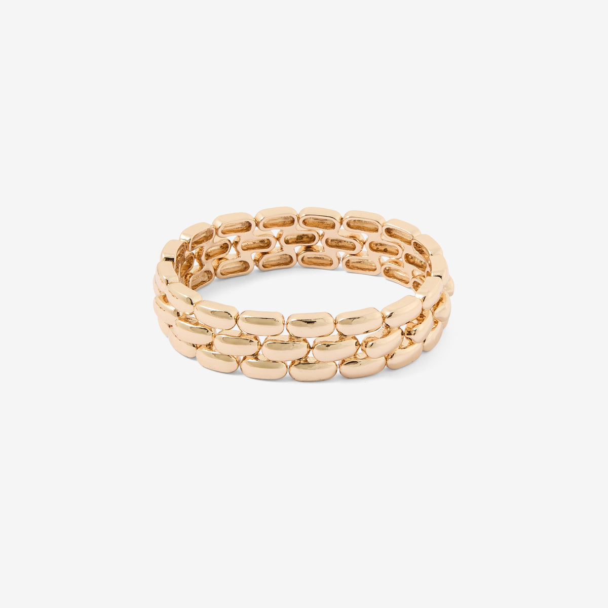 Bracelet mailles dorées