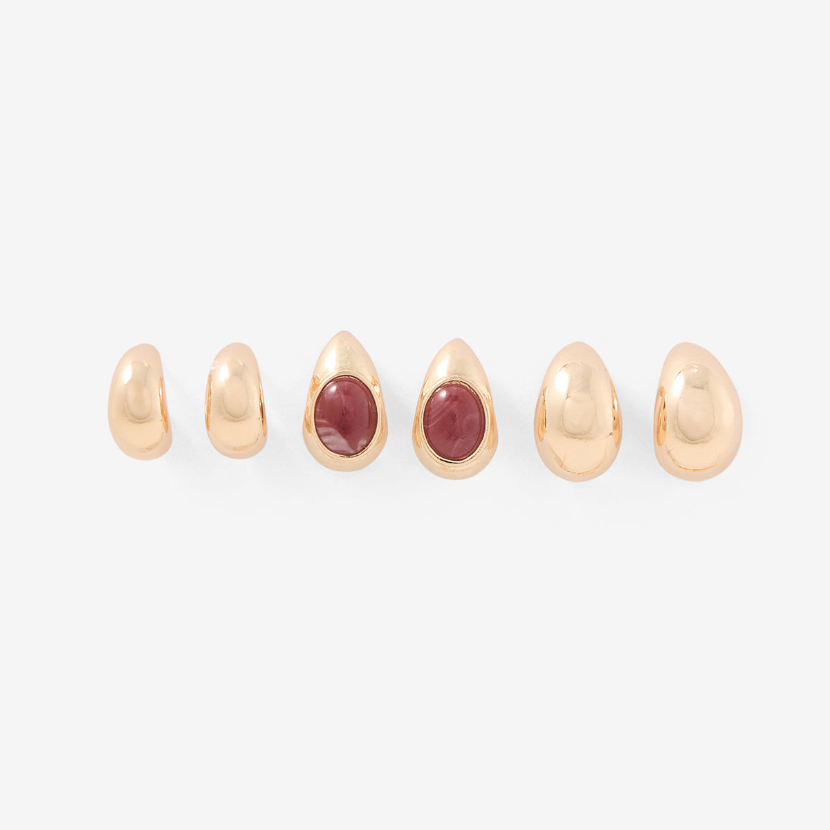 Set x3 petites créoles