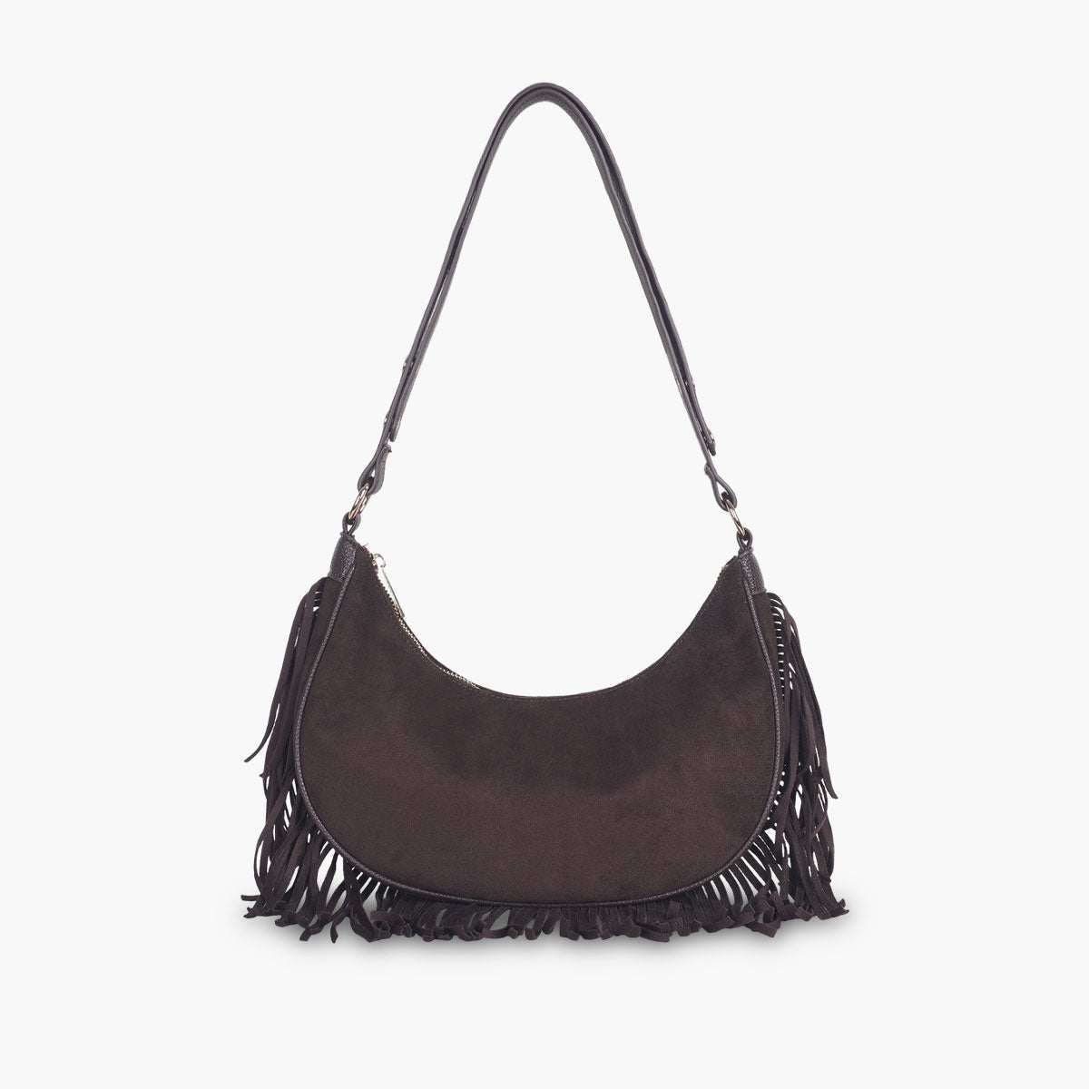 Sac à franges marron