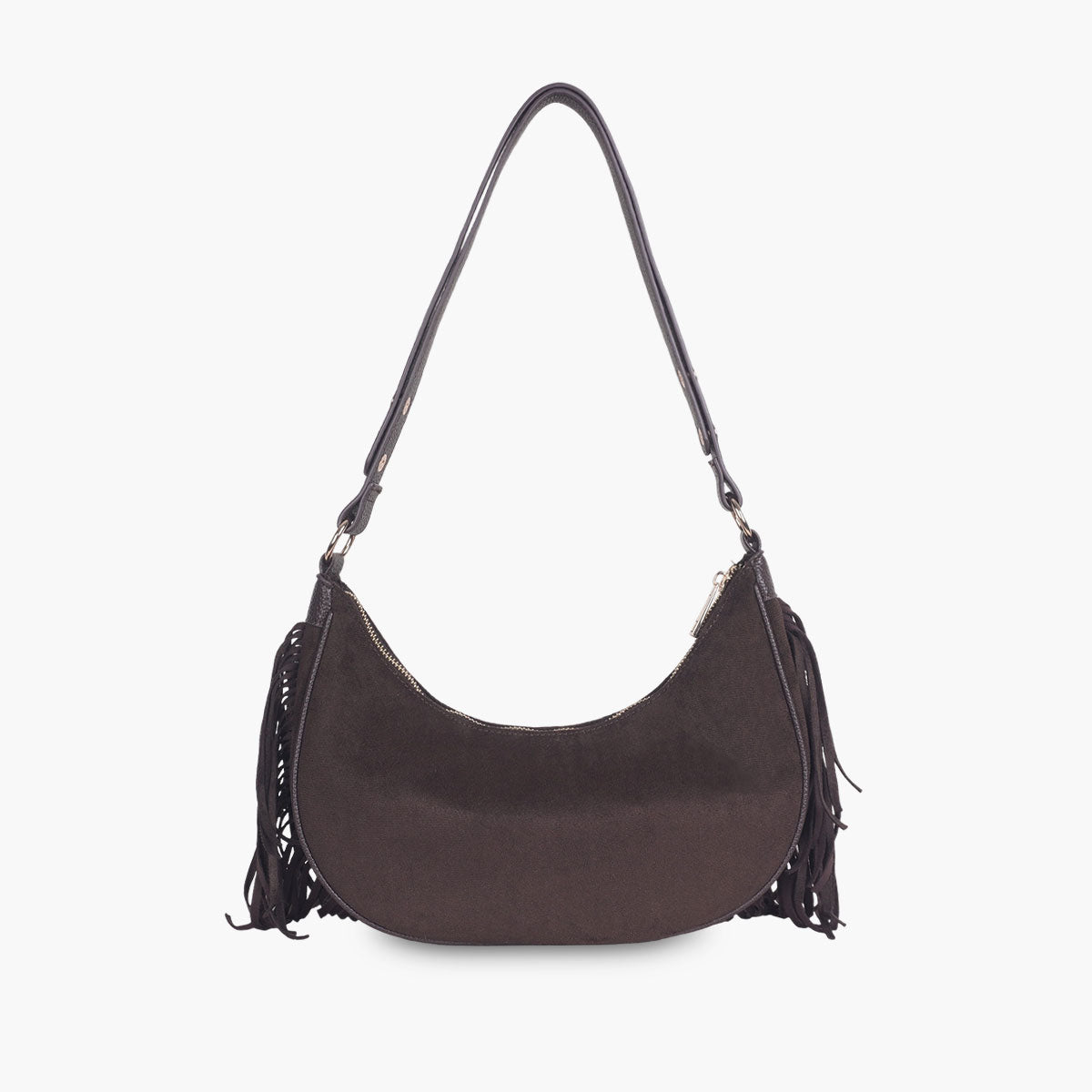 Sac à franges marron