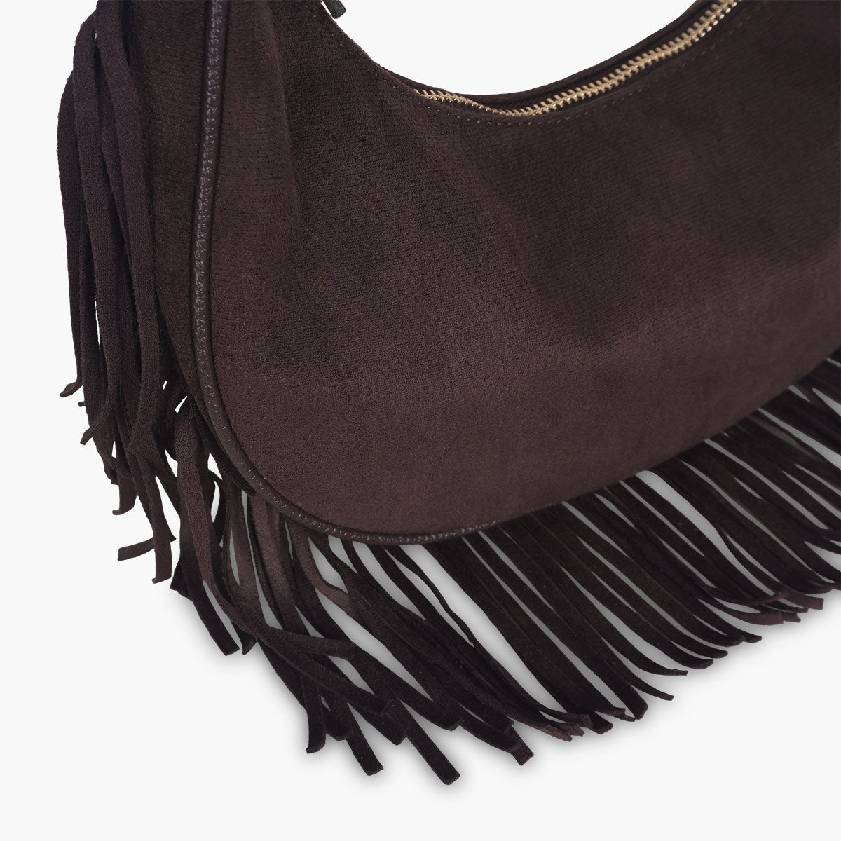 Sac à franges marron